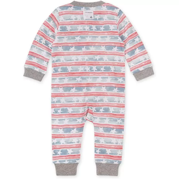 Burt's Bees Baby baby-boys Sleep and Play Pjs, 100% Organic Cotton One-piece Zip Front Romper Jumpsuit Pajamas