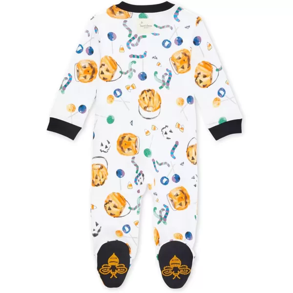 Burt's Bees Baby baby-boys Sleep and Play Pjs, 100% Organic Cotton One-piece Zip Front Romper Jumpsuit Pajamas