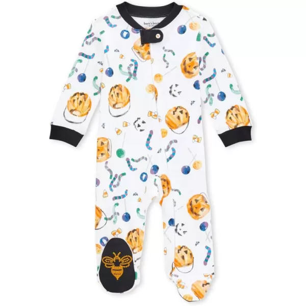 Burt's Bees Baby baby-boys Sleep and Play Pjs, 100% Organic Cotton One-piece Zip Front Romper Jumpsuit Pajamas