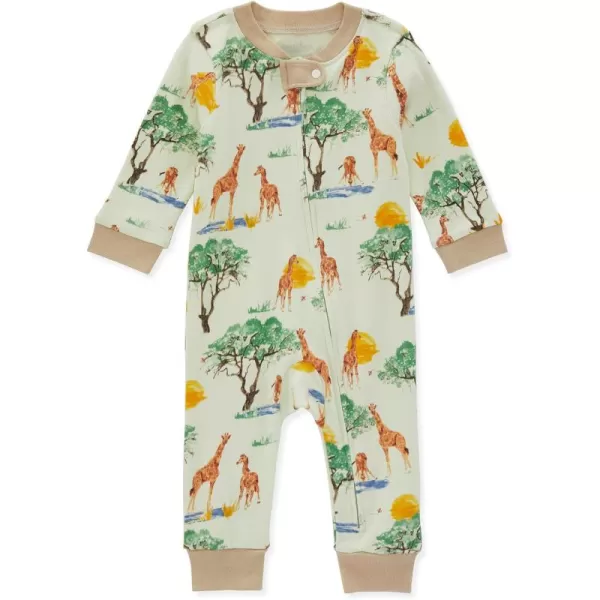 Burt's Bees Baby baby-boys Sleep and Play Pjs, 100% Organic Cotton One-piece Zip Front Romper Jumpsuit Pajamas