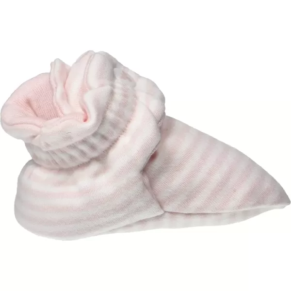 imageBurts Bees Baby Booties Organic Cotton Adjustable Infant SockBlossom Stripe