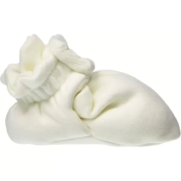 imageBurts Bees Baby Booties Organic Cotton Adjustable Infant SockEggshell White