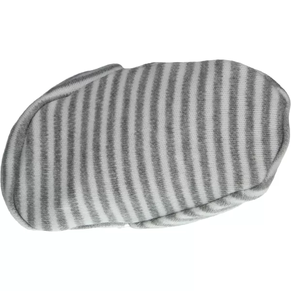 imageBurts Bees Baby Booties Organic Cotton Adjustable Infant SockHeather Grey Stripe