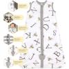 imageBurts Bees Baby Beekeeper Infant Wearable Blanket 100 Organic Cotton Unisex Girl Boy Swaddle Transition Sack  Light Weight 05 TOG or Medium Weight 15 TOG  Newborn Essentials Sleep ClothesA Bee C Cloud