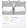 imageBurts Bees Baby Beekeeper Infant Wearable Blanket 100 Organic Cotton Unisex Girl Boy Swaddle Transition Sack  Light Weight 05 TOG or Medium Weight 15 TOG  Newborn Essentials Sleep ClothesQuilted Grey Rugby