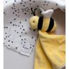 imageBurts Bees Baby Baby Plush Toy Lovey Hold Me Bee Stuffed Security Blanket Infants Comfort Object Made with Organic Velour Shell with Polyester Sunshine Color Size 12x12x3 InchesBee Lovey
