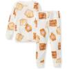 imageBurts Bees Baby Boys 2Piece Long Sleeve Tee and Pants Organic Cotton Pajama SetFrench Toast