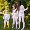 imageBurts Bees Baby Boys 2Piece Long Sleeve Tee and Pants Organic Cotton Pajama SetHappy Earth Hands