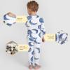 imageBurts Bees Baby Boys 2Piece Long Sleeve Tee and Pants Organic Cotton Pajama SetHappy Herbivores