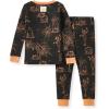 imageBurts Bees Baby Boys 2Piece Long Sleeve Tee and Pants Organic Cotton Pajama SetHaunty Halloween