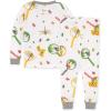 imageBurts Bees Baby Boys 2Piece Long Sleeve Tee and Pants Organic Cotton Pajama SetNature Magnified