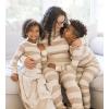 imageBurts Bees Baby Boys 2Piece Long Sleeve Tee and Pants Organic Cotton Pajama SetOat Rugby Stripe