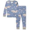 imageBurts Bees Baby Boys 2Piece Long Sleeve Tee and Pants Organic Cotton Pajama SetPolar Mountain Blue