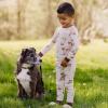 imageBurts Bees Baby Boys 2Piece Long Sleeve Tee and Pants Organic Cotton Pajama SetSt Bernard