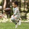 imageBurts Bees Baby Boys 2Piece Long Sleeve Tee and Pants Organic Cotton Pajama SetTouchdown