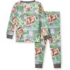imageBurts Bees Baby Boys 2Piece Long Sleeve Tee and Pants Organic Cotton Pajama SetTouchdown