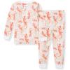 imageBurts Bees Baby Boys 2Piece Long Sleeve Tee and Pants Organic Cotton Pajama SetWatercolor Gecko