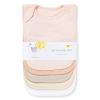 imageBurts Bees Baby Infant Bibs 100 Organic Cotton Drool Cloths Newborn EssentialsPink Sand