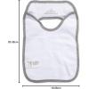 imageBurts Bees Baby Infant Pull On Bibs 100 Organic Cotton Lap Shoulder Style Drool Cloths Newborn EssentialsLight Grey Prints