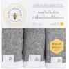 imageBurts Bees Baby Infant Washcloths 100 Organic Cotton Soft and Super Absorbent Knit Terry Wash Cloth  3 Pack SetHeather Grey