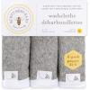 imageBurts Bees Baby Infant Washcloths 100 Organic Cotton Soft and Super Absorbent Knit Terry Wash Cloth  3 Pack SetHeather Grey