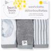imageBurts Bees Baby Infant Washcloths 100 Organic Cotton Soft and Super Absorbent Knit Terry Wash Cloth  3 Pack SetLight Blue Hello Moon