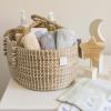imageBurts Bees Baby Infant Washcloths 100 Organic Cotton Soft and Super Absorbent Knit Terry Wash Cloth  3 Pack SetQuarry Blue Woven Terry