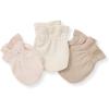 imageBurts Bees Baby Baby Girls Mittens NoScratch Mitts 100 Organic Cotton Set of 3Pink Cream Multi
