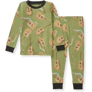 imageBurts Bees Baby Boys 2Piece Long Sleeve Tee and Pants Organic Cotton Pajama SetAcoustic Guitar