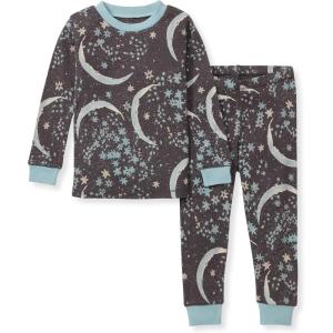 imageBurts Bees Baby Boys 2Piece Long Sleeve Tee and Pants Organic Cotton Pajama SetCelestial Moon
