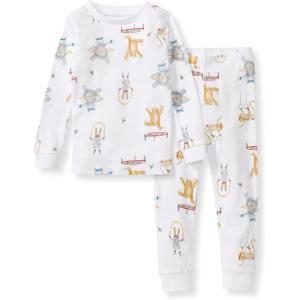 imageBurts Bees Baby Boys 2Piece Long Sleeve Tee and Pants Organic Cotton Pajama SetJungle Gym