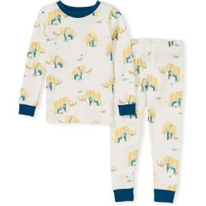 imageBurts Bees Baby Boys 2Piece Long Sleeve Tee and Pants Organic Cotton Pajama SetWooly Awesome