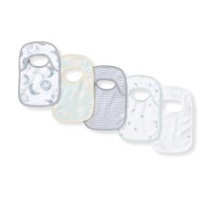 imageBurts Bees Baby Infant Bibs 100 Organic Cotton Drool Cloths Newborn EssentialsHello Moon