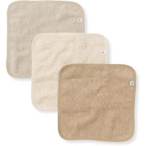 imageBurts Bees Baby Infant Washcloths 100 Organic Cotton Soft and Super Absorbent Knit Terry Wash Cloth  3 Pack SetOat Woven Terry
