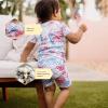 imageBurts Bees Baby Baby Boys Pajamas Sleeve Tee and Shorts 2Piece Pj Set 100 Organic CottonFlying Fireworks