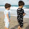 imageBurts Bees Baby Baby Boys Pajamas Sleeve Tee and Shorts 2Piece Pj Set 100 Organic CottonMosaic Sea Animals