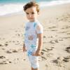 imageBurts Bees Baby Baby Boys Pajamas Sleeve Tee and Shorts 2Piece Pj Set 100 Organic CottonUnder the Sea