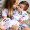 imageBurts Bees Baby Baby Girls Pajamas Sleeve Tee and Shorts 2Piece Pj Set 100 Organic CottonMagical Mermaids