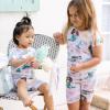 imageBurts Bees Baby Baby Girls Pajamas Sleeve Tee and Shorts 2Piece Pj Set 100 Organic CottonMagical Mermaids