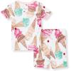 imageBurts Bees Baby Baby Girls Pajamas Tee and Pant 2Piece Pj Set 100 Organic CottonIce Cream Social