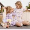 imageBurts Bees Baby Baby Girls Pajamas Tee and Pant 2Piece Pj Set 100 Organic CottonRoller Baby 2pk