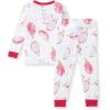 imageBurts Bees Baby Baby Girls Pajamas Tee and Pant 2Piece Pj SetDragon Fruit