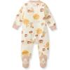 imageBurts Bees Baby Baby Girls Pajamas Zip Front NonSlip Footed Sleeper Pjs 100 Organic CottonApple Season