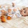 imageBurts Bees Baby Baby Girls Pajamas Zip Front NonSlip Footed Sleeper Pjs 100 Organic CottonBasketball