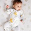 imageBurts Bees Baby Baby Girls Pajamas Zip Front NonSlip Footed Sleeper Pjs 100 Organic CottonBunny Trail