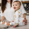 imageBurts Bees Baby Baby Girls Pajamas Zip Front NonSlip Footed Sleeper Pjs 100 Organic CottonFarm Fresh Eggs