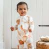 imageBurts Bees Baby Baby Girls Pajamas Zip Front NonSlip Footed Sleeper Pjs 100 Organic CottonFrench Toast