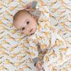 imageBurts Bees Baby Baby Girls Pajamas Zip Front NonSlip Footed Sleeper Pjs 100 Organic CottonGiraffe