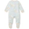 imageBurts Bees Baby Baby Girls Pajamas Zip Front NonSlip Footed Sleeper Pjs 100 Organic CottonGood Night Sky Blue