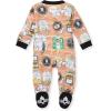 imageBurts Bees Baby Baby Girls Pajamas Zip Front NonSlip Footed Sleeper Pjs 100 Organic CottonHaunted Castle